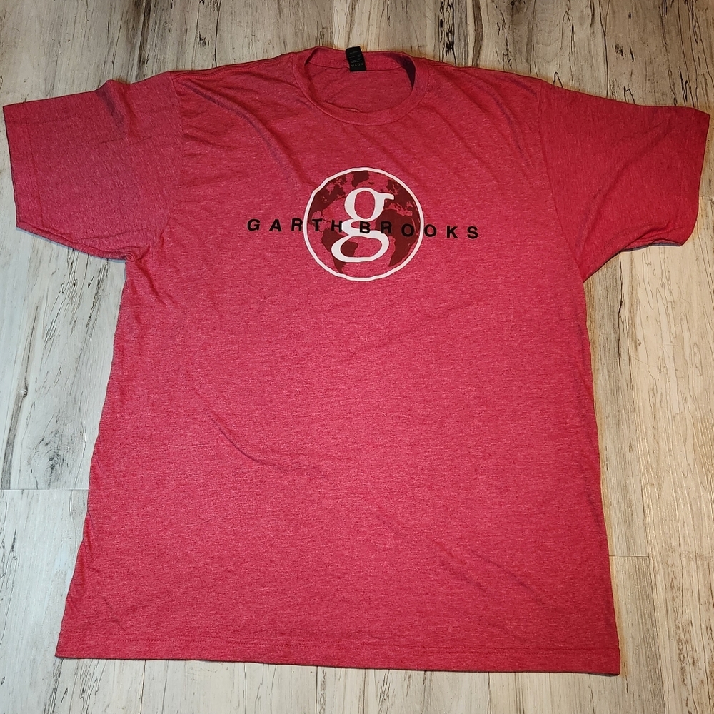 Garth Brooks World Tour 2022 Mens Tee Shirt Size XL Red Heathered